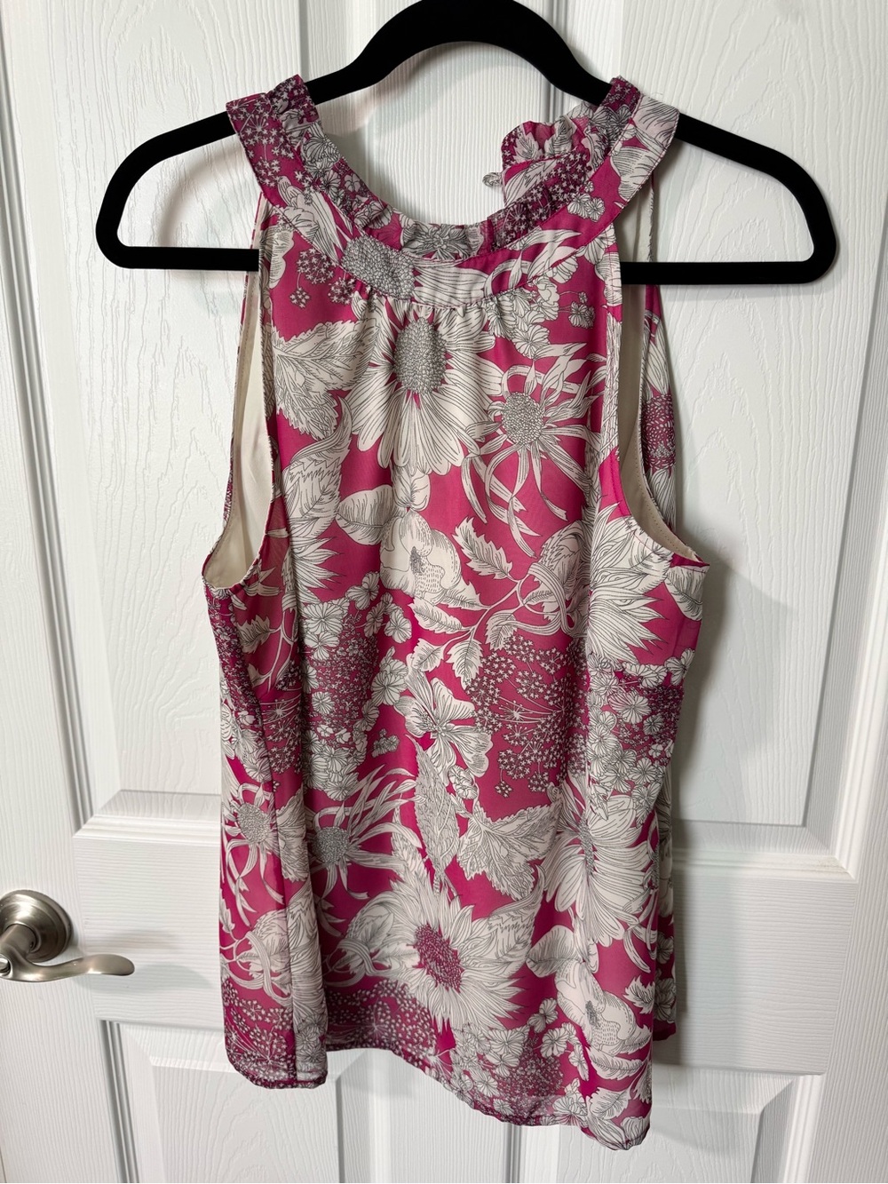 Liberty of London Fuchsia Floral Halter Camisole